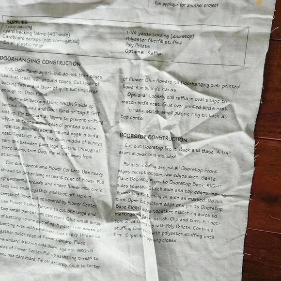 Daisy Kingdom Bunny Door Panel Fabric - Picture 5 of 7